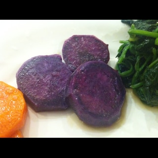 紫芋のバター焼き